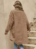 Veste-chemise longue effet mouton - chaleur et style cocooning - MAX FOR ME MAX FOR ME