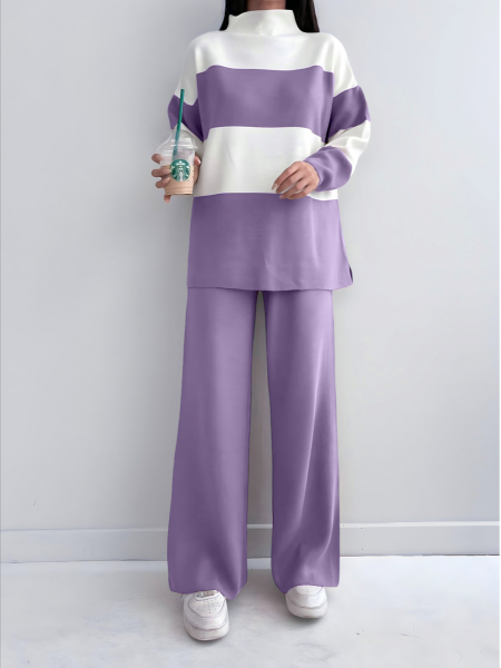 Ensemble 2 pièces Luna Pull et Pantalon en maille