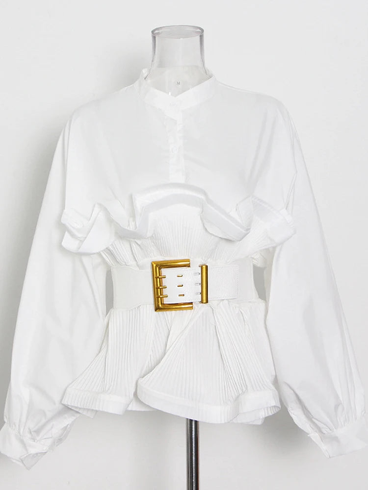 Chemier - Elegant Belted Blouse