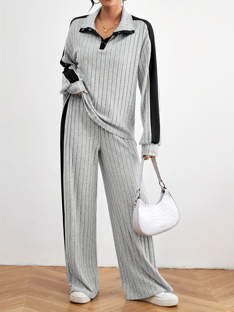 Ensemble Sia Pull et pantalon style oversize _ 2 pièces