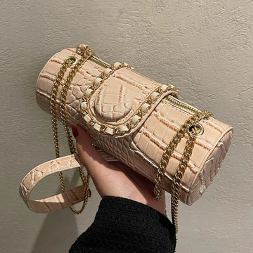 Sac Lina bandoulière texture crocodile haut de gamme - MAX FOR ME