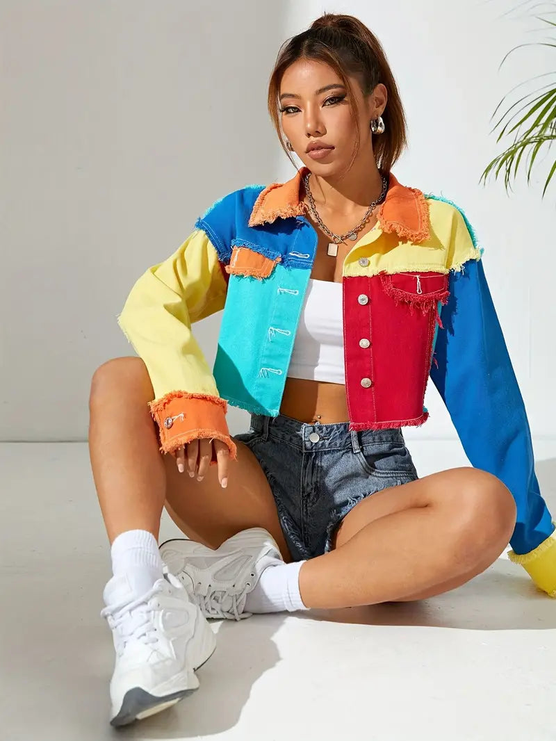 Veste Patchwork Colorée