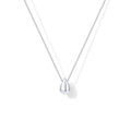 Bijou goutte argenté rhodium éclat moderne Max for Me