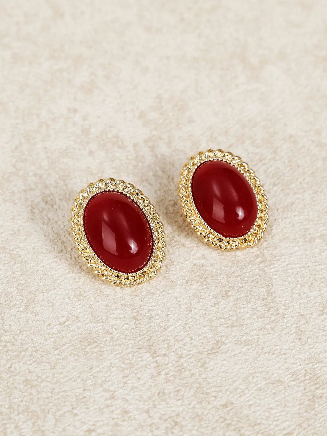 Boucles d'oreilles ovales rétro Default MAX FOR ME
