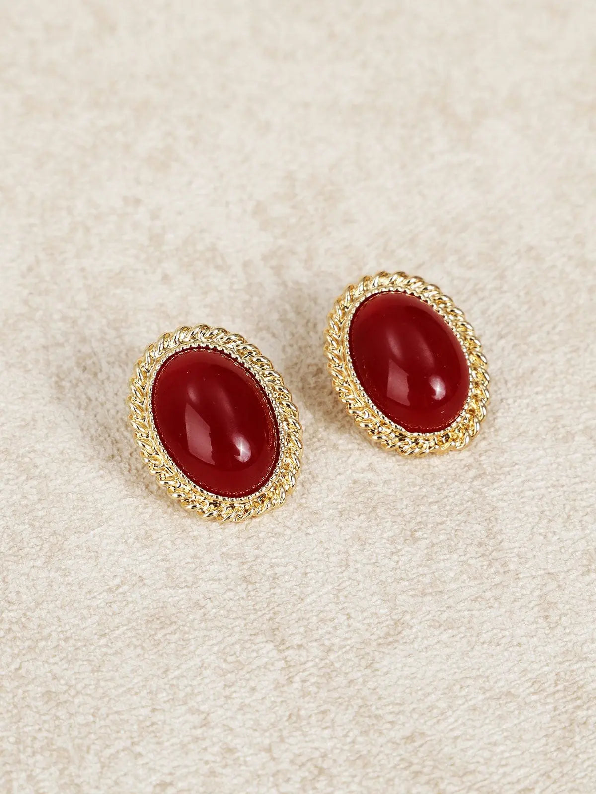 Boucles d'oreilles ovales rétro Default MAX FOR ME