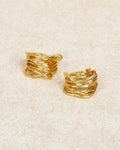 Boucles d'oreilles plaquées or 