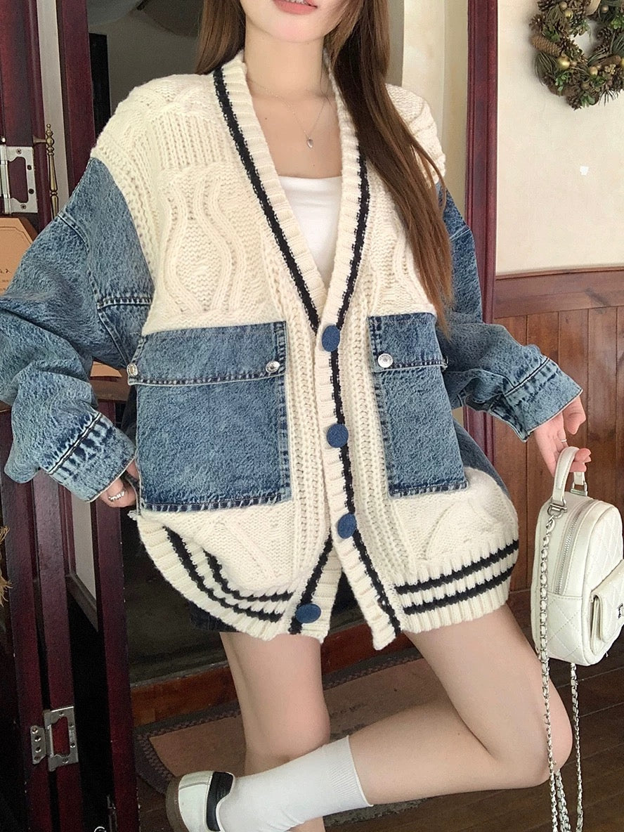 Cardigan-oversize-femme-denim-maille-MAX-FOR-ME-urbain-automne-principal