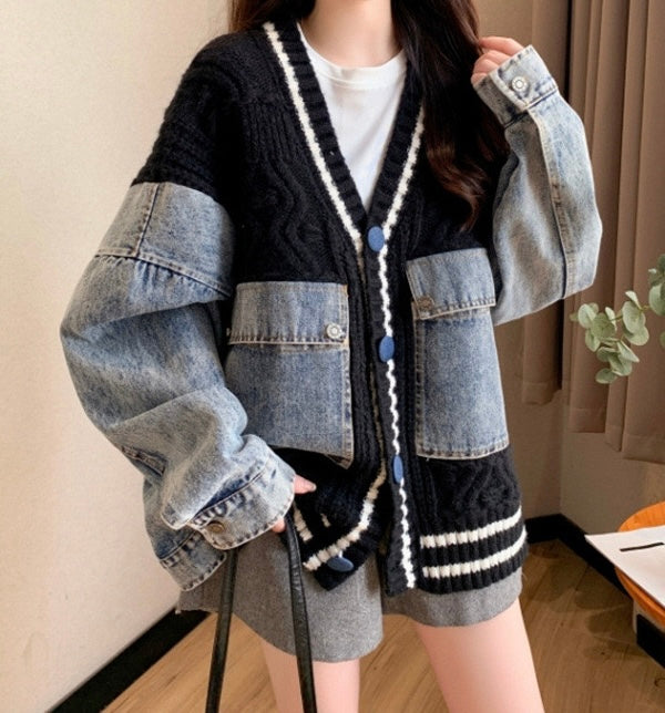 Cardigan-oversize-femme-dos-coupe-tombé-MAX-FOR-ME-arrière