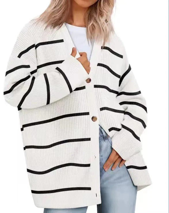 Cardigan col V boutons femme maille fine minimaliste chic MAX FOR ME