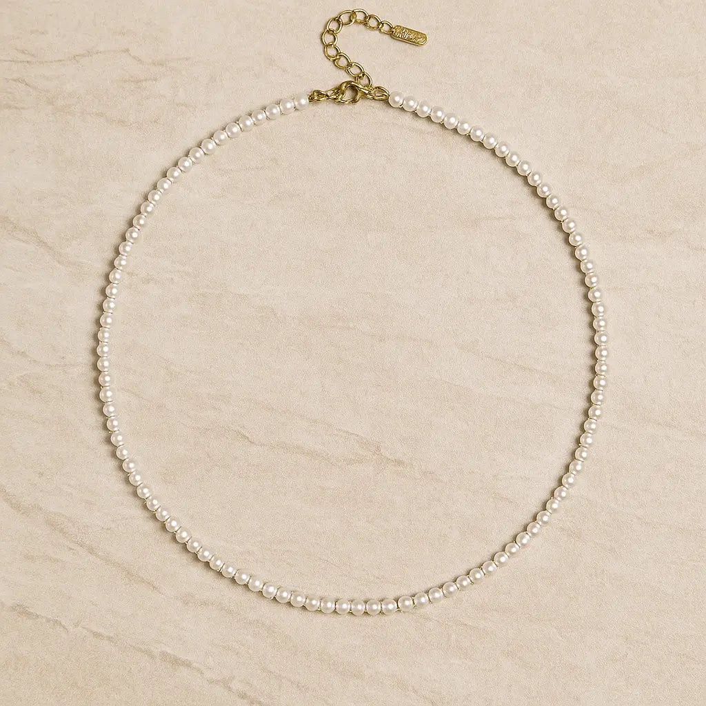 Collier de perles blanches Blanc MAX FOR ME