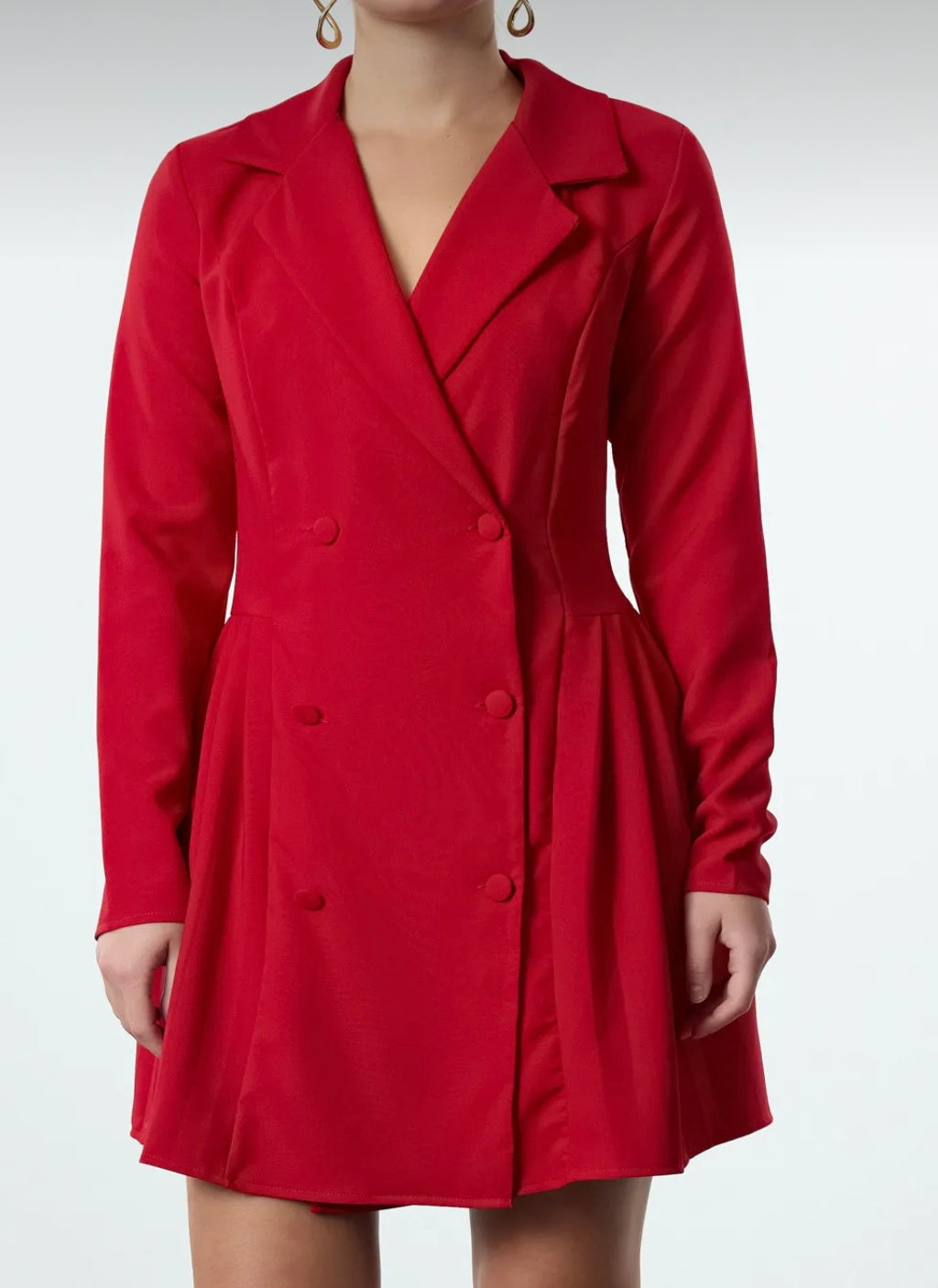 Robe courte blazer plissée Tania