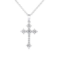 Look cadeau symbolique collier croix strassée Max for Me bijou précieux spirituel argent