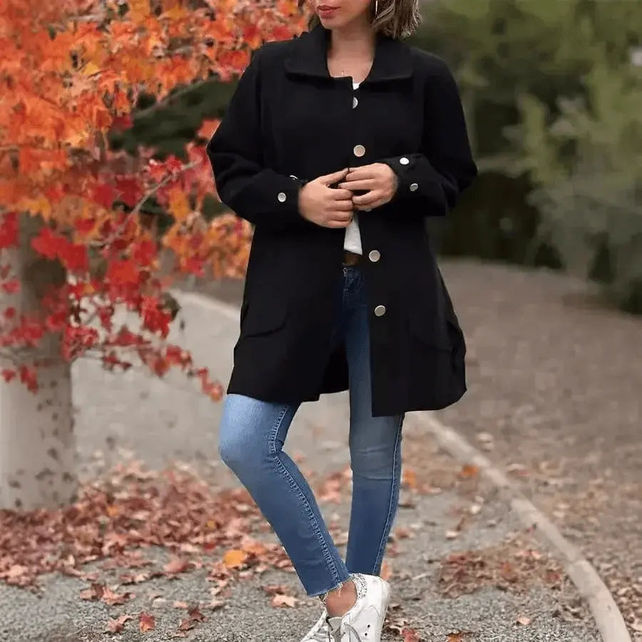 Manteau Milani – Élégance décontractée et  automnale 
