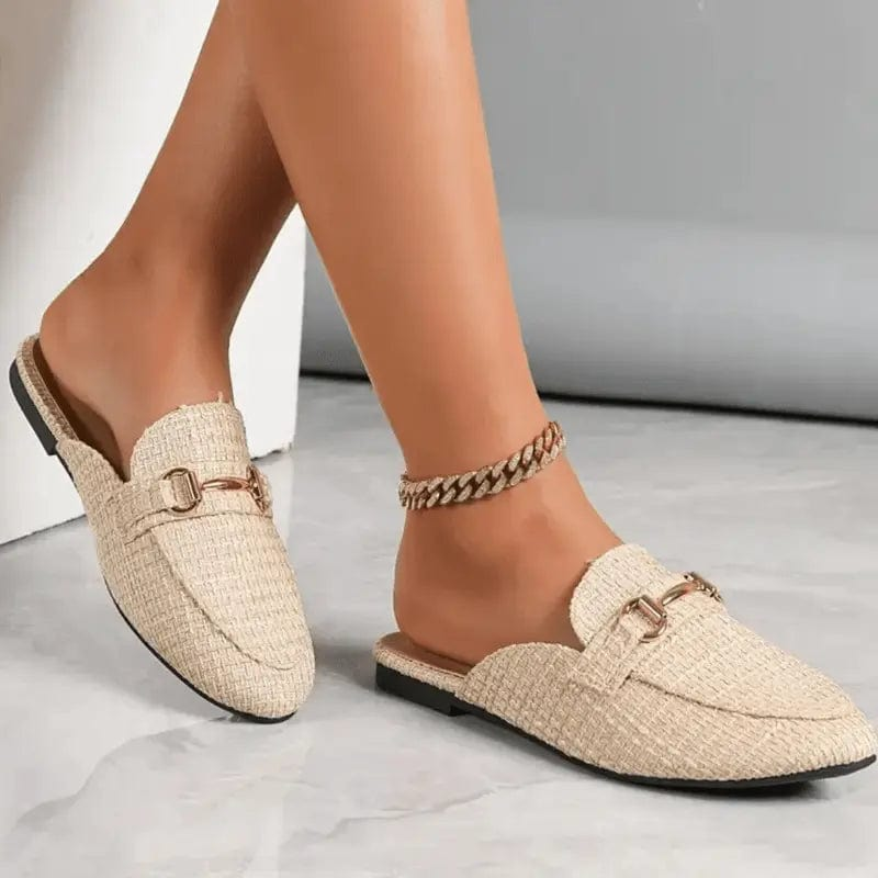 Mocassins Femme en Daim Beige – Marche d'Été Confortable et Style Décontracté