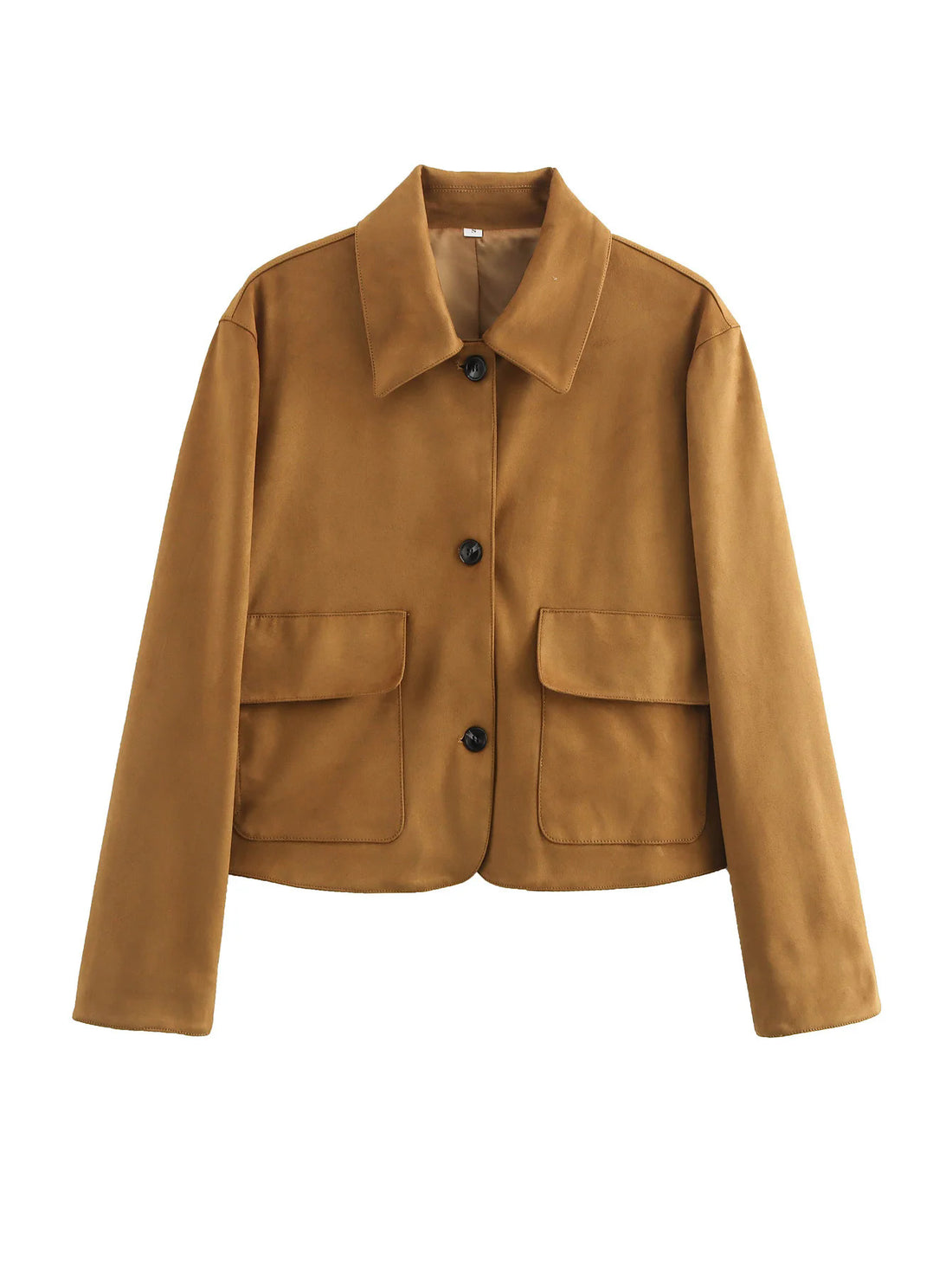Veste en suédine douce – coupe ajustée pour look structuré chic