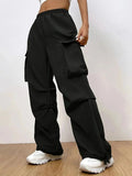 Pantalon Cargo Taille Haute – Look Streetwear et Confort Assumé 