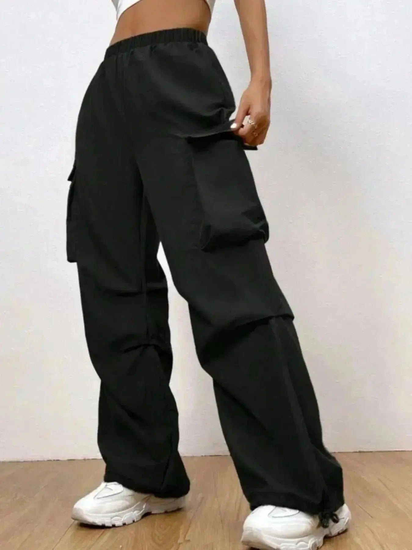 Pantalon Cargo Taille Haute – Look Streetwear et Confort Assumé 