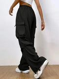 Pantalon Cargo Taille Haute – Look Streetwear et Confort Assumé 