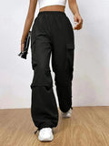 Pantalon Cargo Taille Haute – Look Streetwear et Confort Assumé 