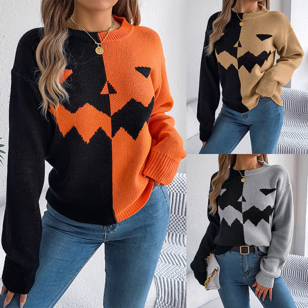 Pull femme maille fantaisie automne-hiver Max for Me avec motifs créatifs