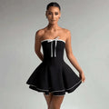 Robe Femme A-Line Mini Dos Nu 