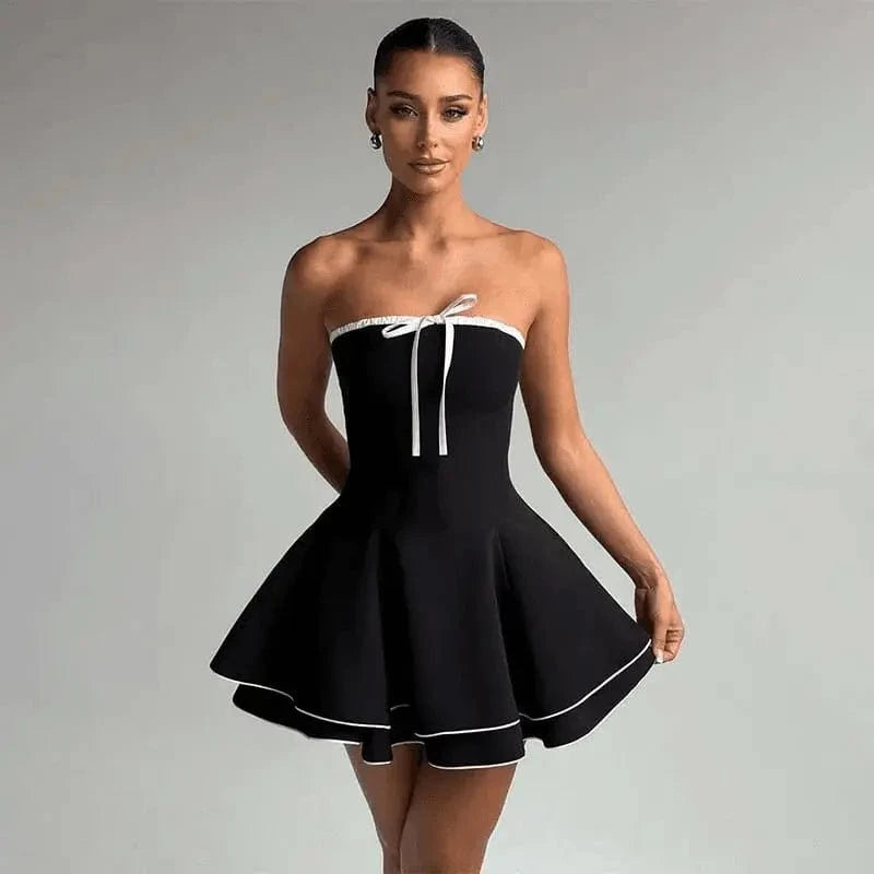 Robe Femme A-Line Mini Dos Nu 