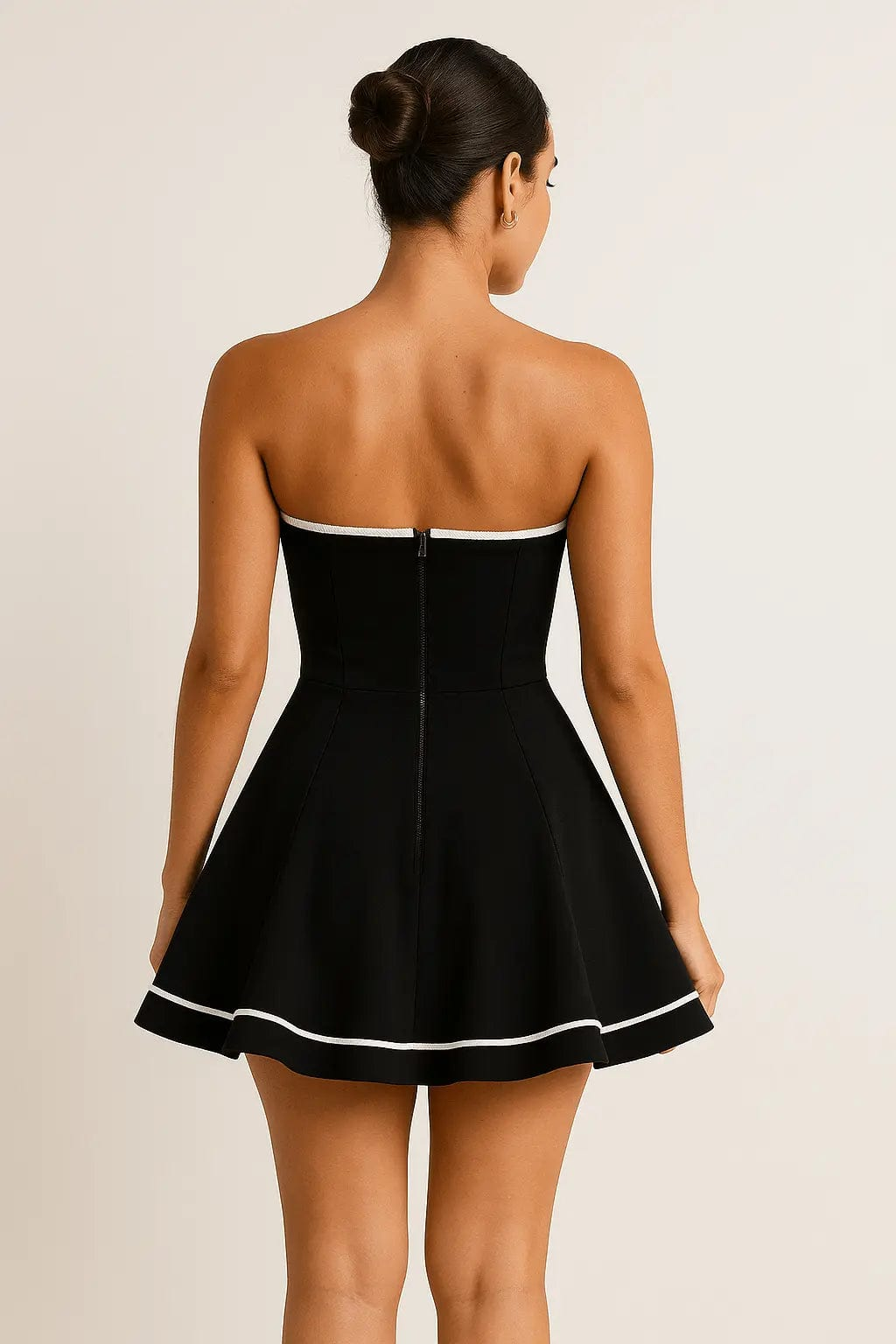 Robe Femme A-Line Mini Dos Nu 