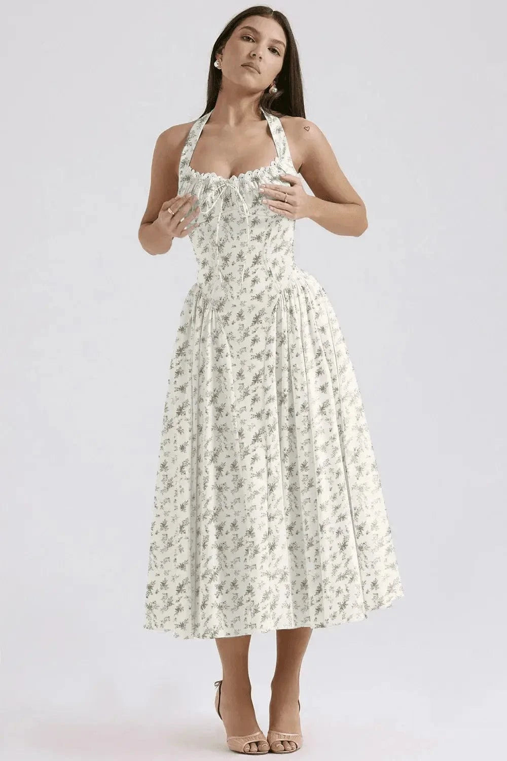 Robe Femme A-line Imprimé Floral 