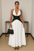 Robe Femme Patchwork Noir et Blanc 