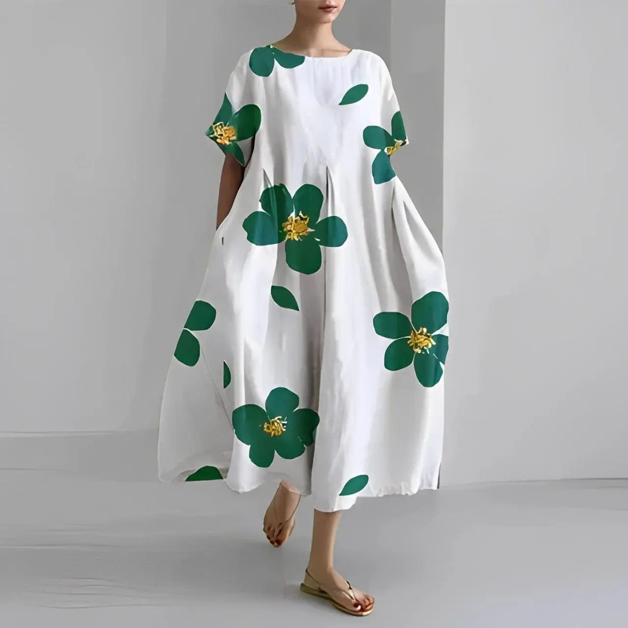 Robe Fleurie Boho Femme Top été – Coupe Évasée MAX FOR ME