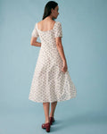 Robe Fleurie Midi avec Fente – Fraîcheur Romantique et Coupe Flat Hourglass MAX FOR ME