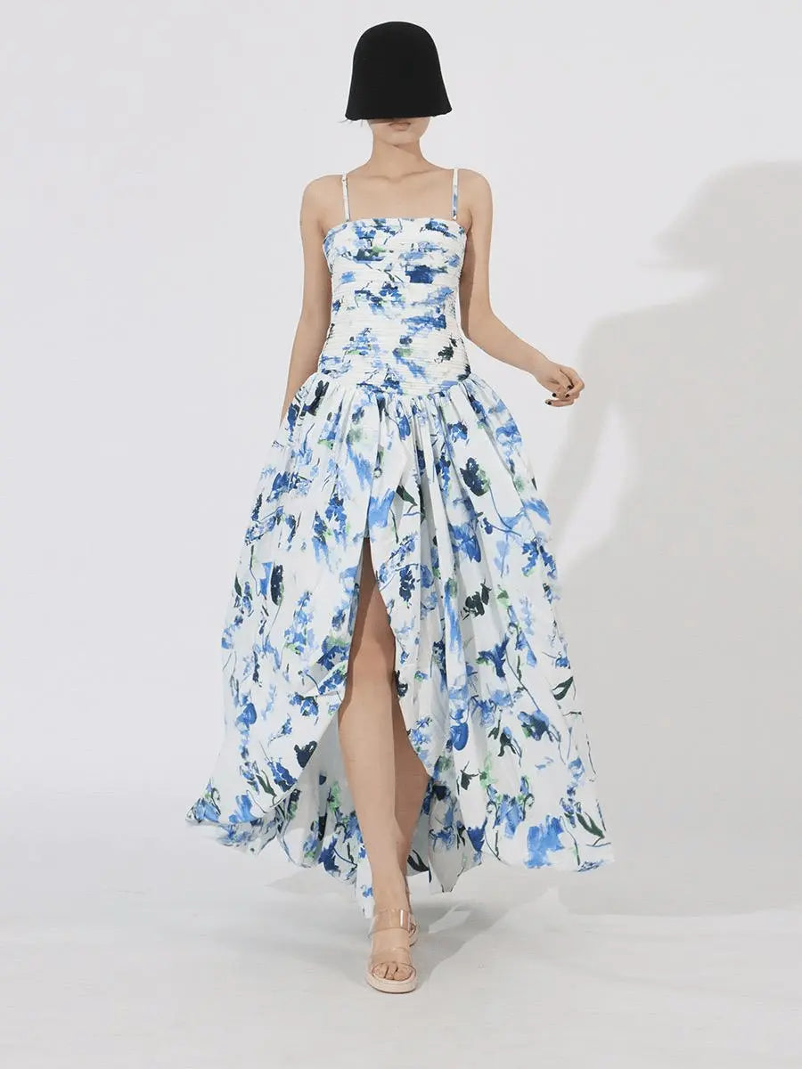 Robe Longue Femme Imprimée Sans Bretelles MAX FOR ME