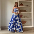 Robe Longue Femme Imprimée Sans Bretelles MAX FOR ME