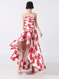 Robe Longue Femme Imprimée Sans Bretelles MAX FOR ME