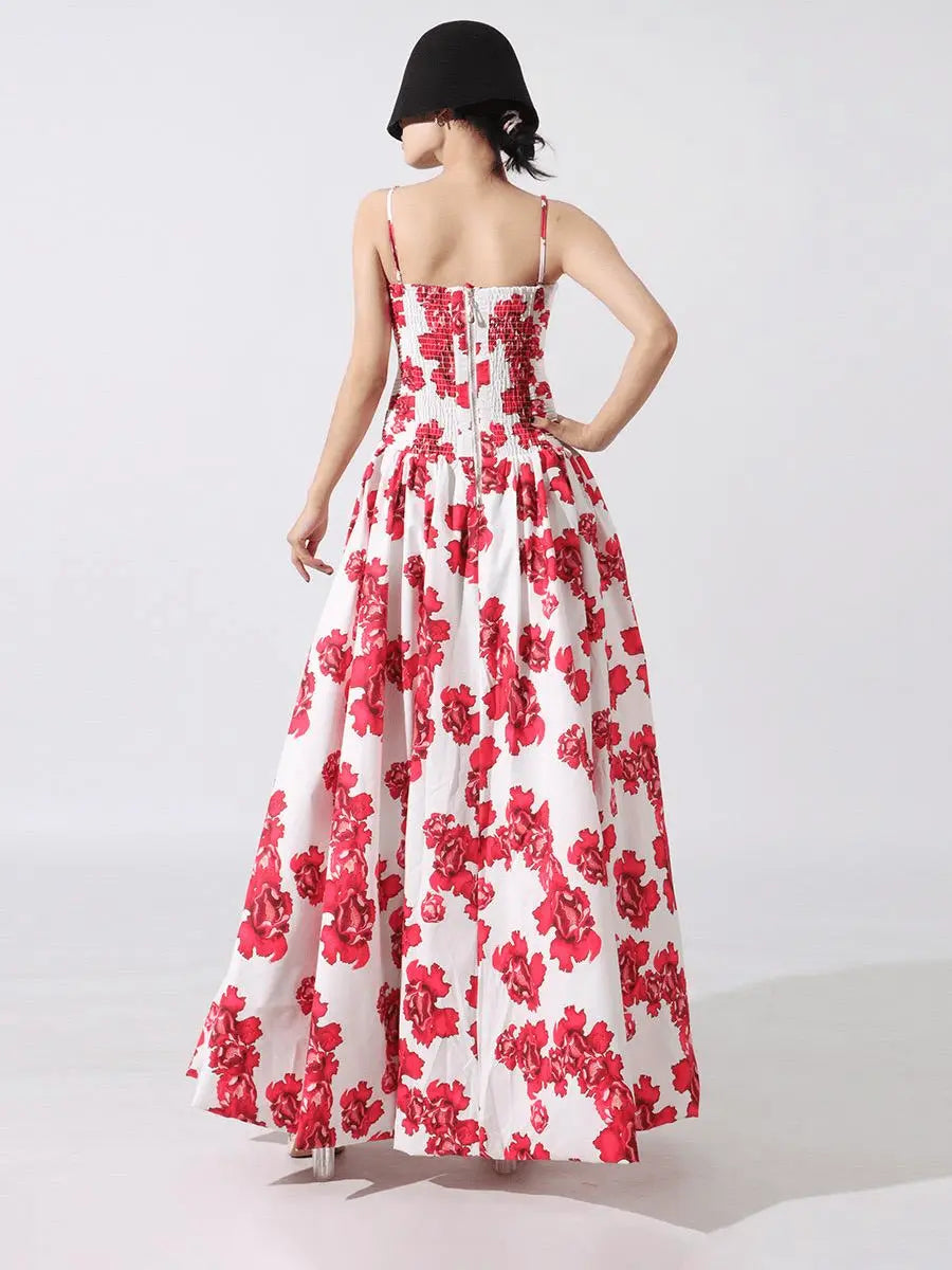 Robe Longue Femme Imprimée Sans Bretelles MAX FOR ME