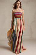 Robe Longue Femme Multicolore en Tissu Léger – Fluide et Élégante MAX FOR ME