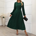 Robe Longue Plissée Verte MAX FOR ME