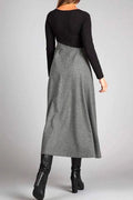 Robe Longue Femme Noire Taille M Polyester Maxi Élégante MAX FOR ME