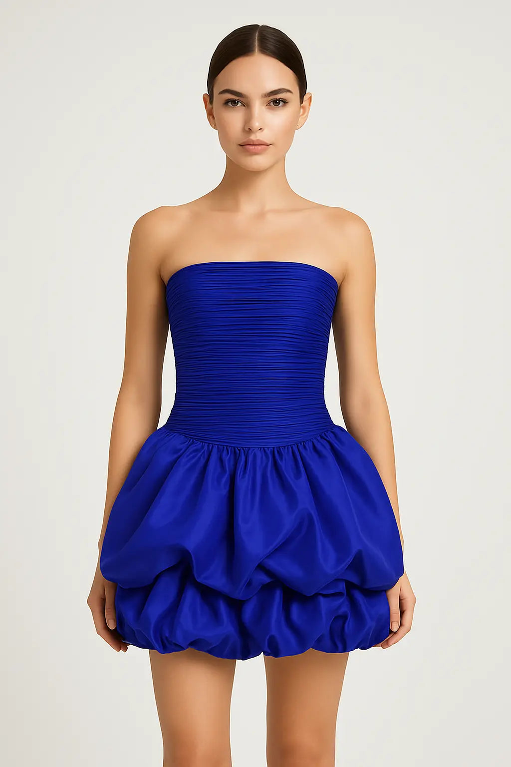 Robe Mini Iris Ballonnée Sans Bretelles 