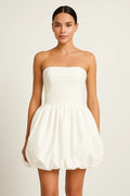 Robe Mini Iris Ballonnée Sans Bretelles 