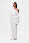 Robe Pull Femme Epaule dénudée Blanc / S MAX FOR ME