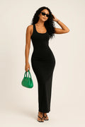 Robe d'Été Femme Sexy – Coupe Longue Ajustée Noir Carmin / S MAX FOR ME