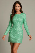 Robe de Soirée Femme Noire Taille S Paillettes Vert Clair / S MAX FOR ME
