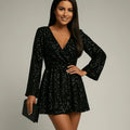 Robe de Soirée Paillettes Chic Longue Noir MAX FOR ME