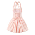 Robe de soirée blanche courte à jupe ballon 