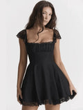 Robe mini Camille avec corsage corseté et jupe en tulle 