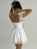 Robe mini Camille avec corsage corseté et jupe en tulle 