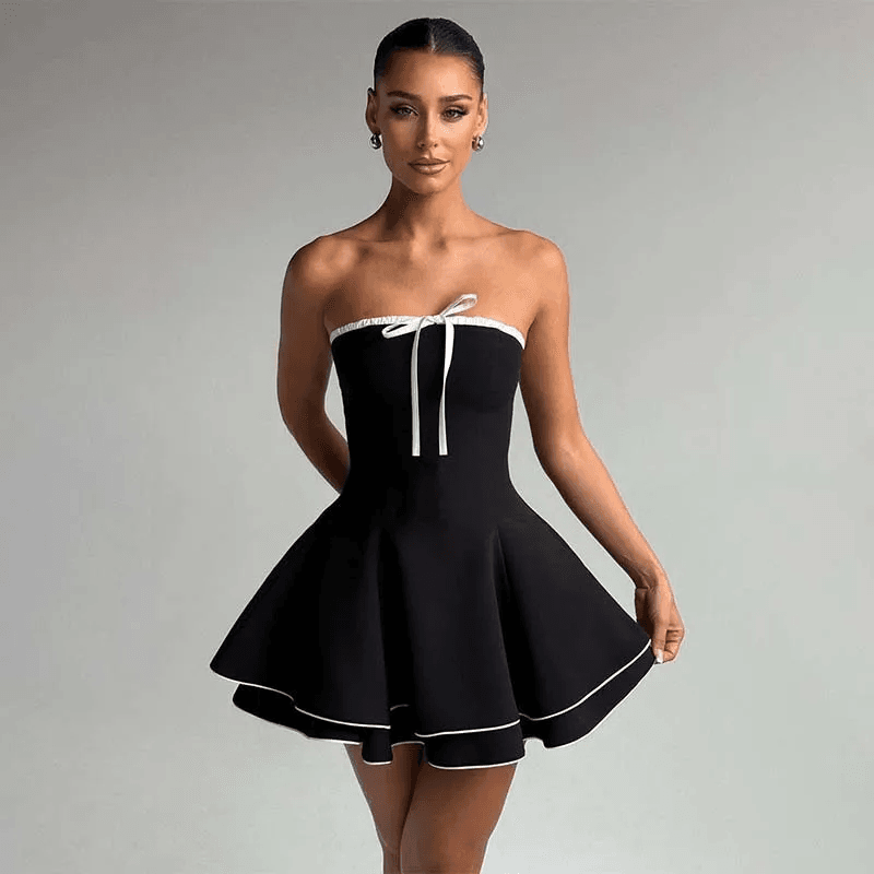 Robe Femme A-Line Mini  Dos Nu 