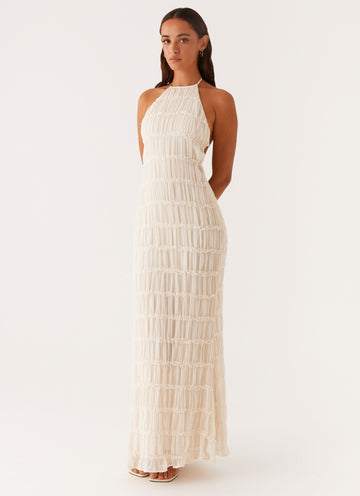 Robe Maxi Texturée Élégante pour un Style Estival