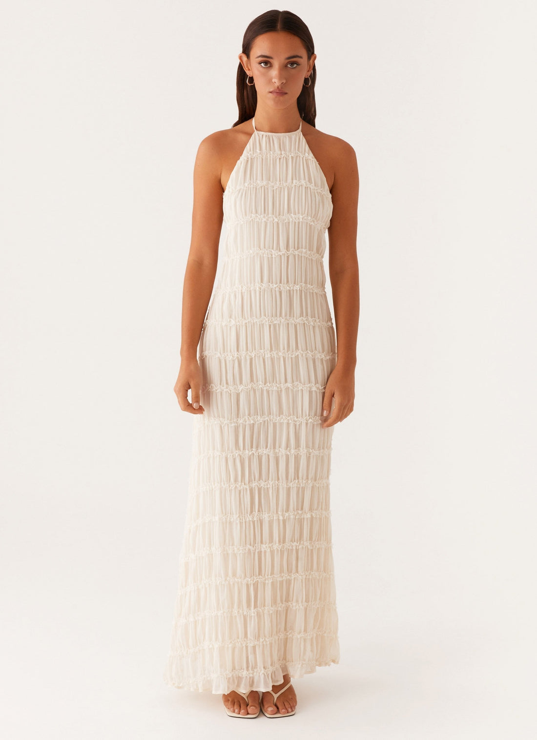 Robe Maxi Texturée Élégante pour un Style Estival